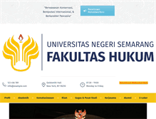 Tablet Screenshot of fh.unnes.ac.id